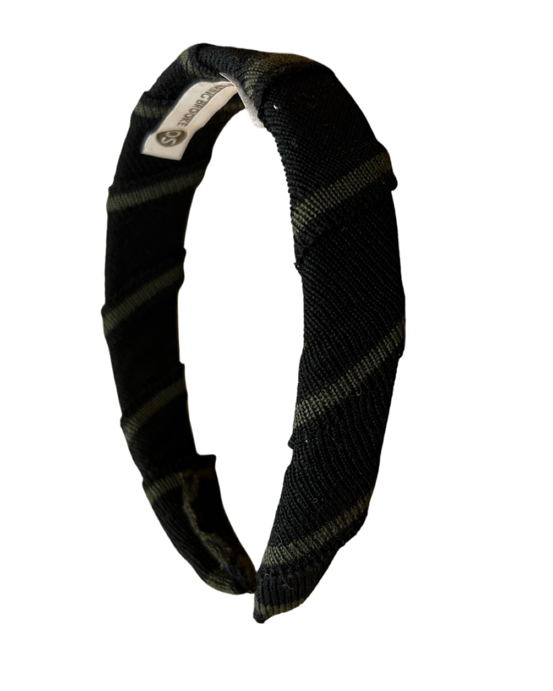OUTLET: Black and Green Stripe Headband