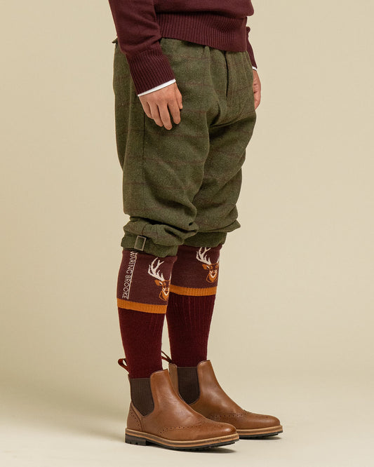 Majestic Stag Burgundy