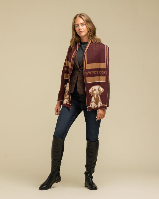 Loyal Labrador Scarf Yellow