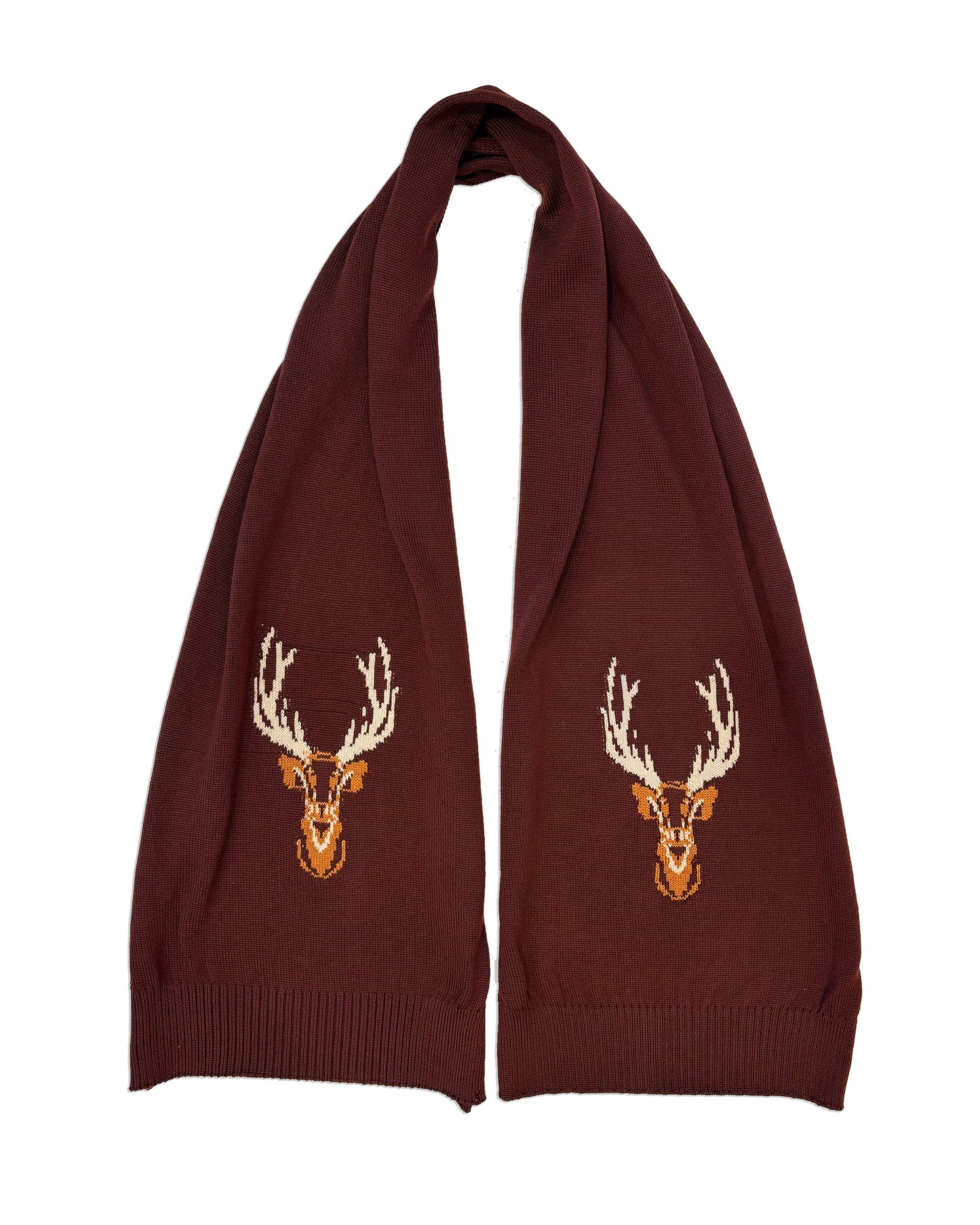 Majestic Stag Chunky Knit Scarf