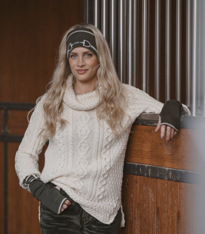 Snaffle Headband / Snood Olive/Taupe
