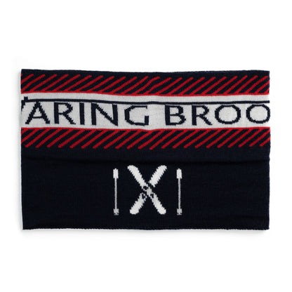 Alpine Stripe Headband & Snood Red