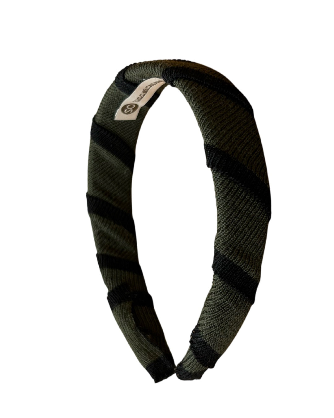 OUTLET: Green and Black Stripe Headband