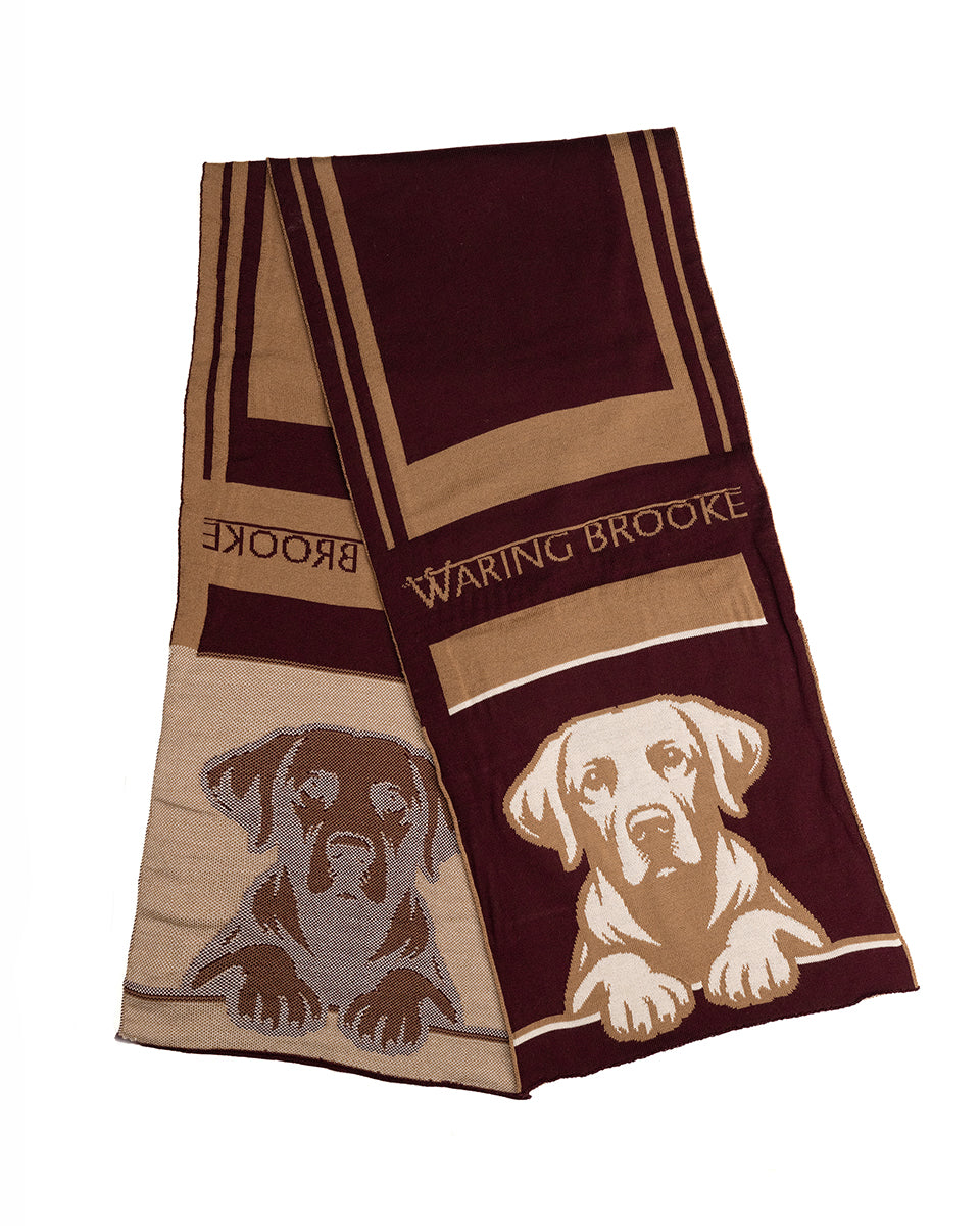 Loyal Labrador Scarf Yellow