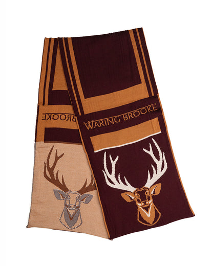 OUTLET: Majestic Stag Scarf Burgundy
