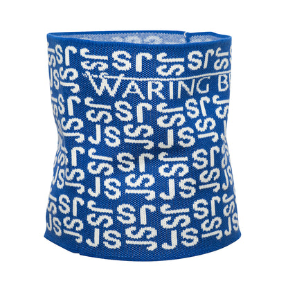 Ski-Style  Monogram Pattern Snood Cobalt/White
