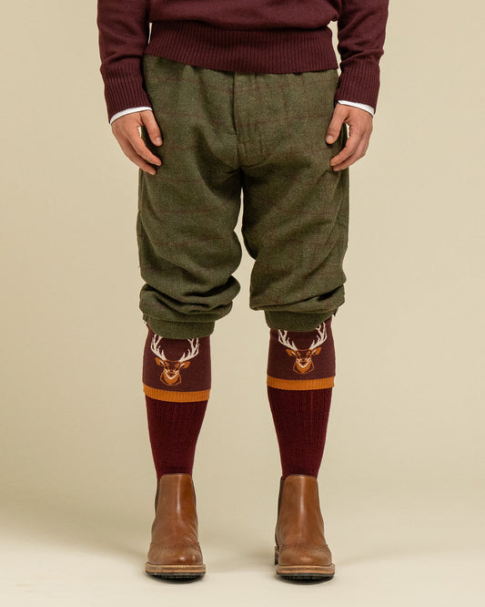 Majestic Stag Burgundy