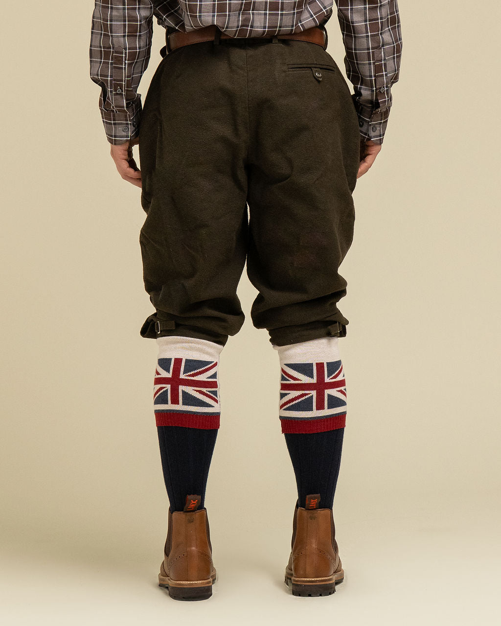 Union Jack Flag Personalised Boot Sock Navy/Red