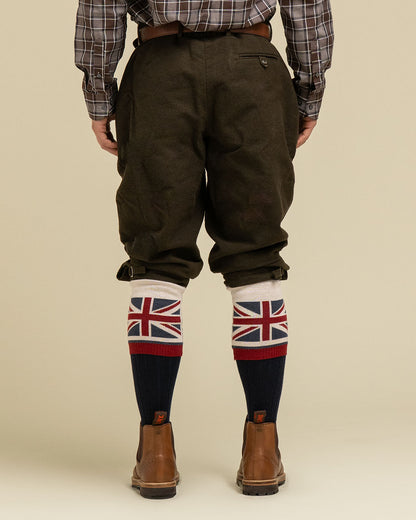 Union Jack Flag Personalised Boot Sock Navy/Red