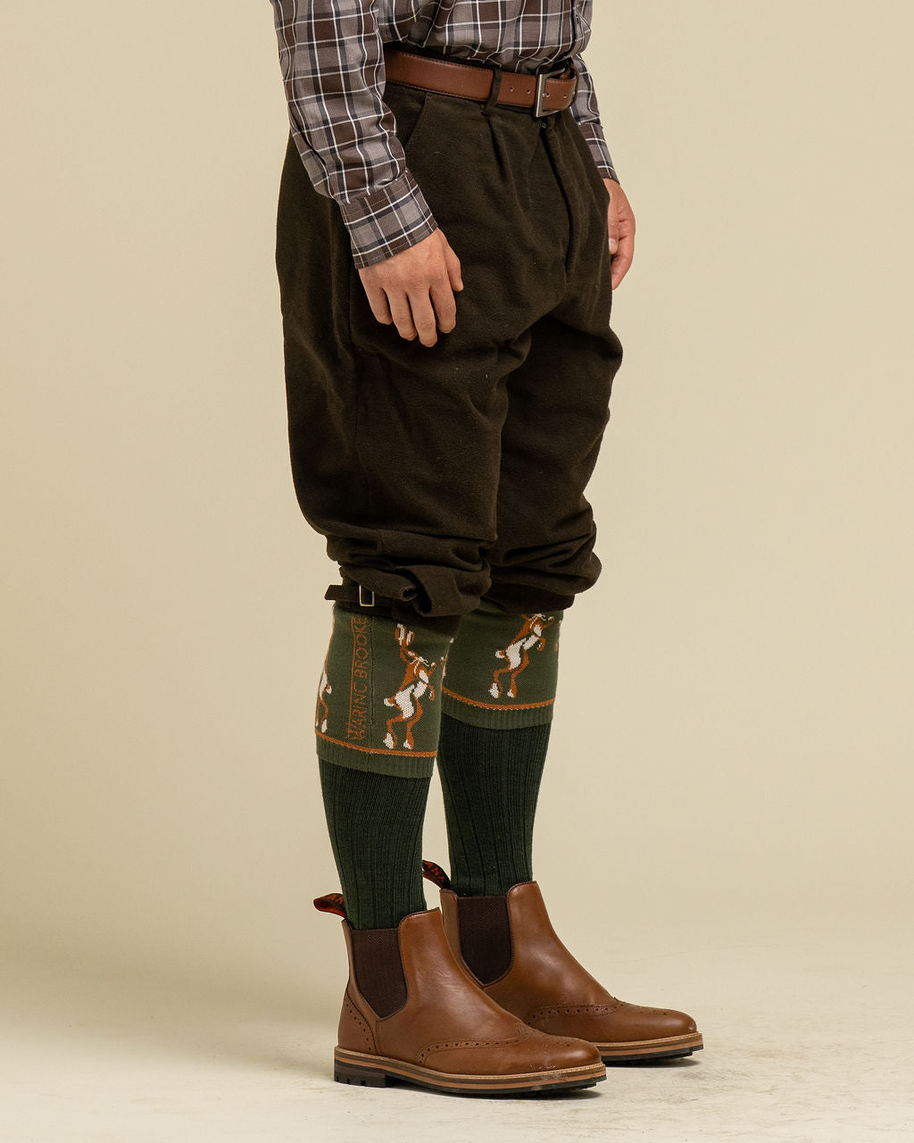 OUTLET: Boxing Hare Boot Socks Olive