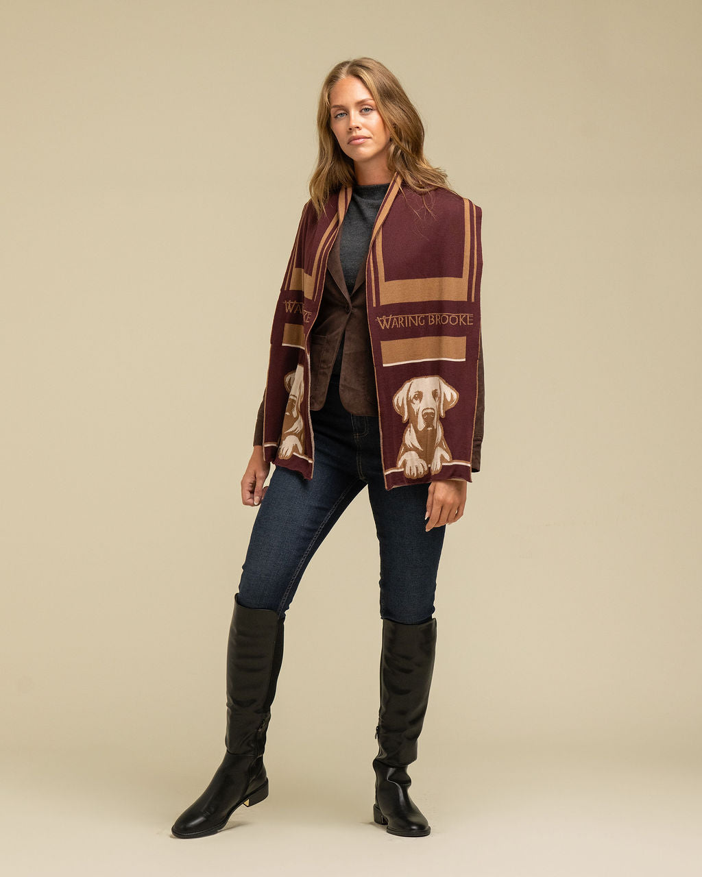 Loyal Labrador Scarf Yellow
