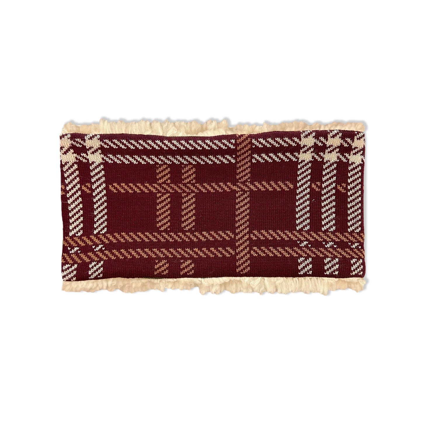 OUTLET: Highland Tartan Headband Burgundy