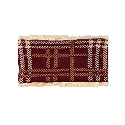 OUTLET: Highland Tartan Headband Burgundy