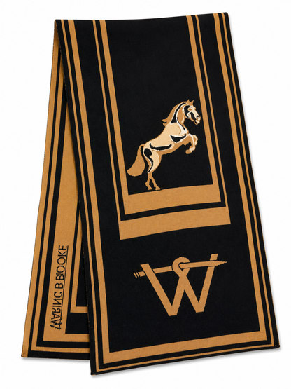 Signature XL Stallion Scarf Black/Tan