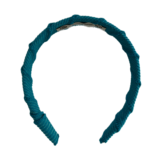 OUTLET: Mother of Pearl Stripe Hairband - TEAL