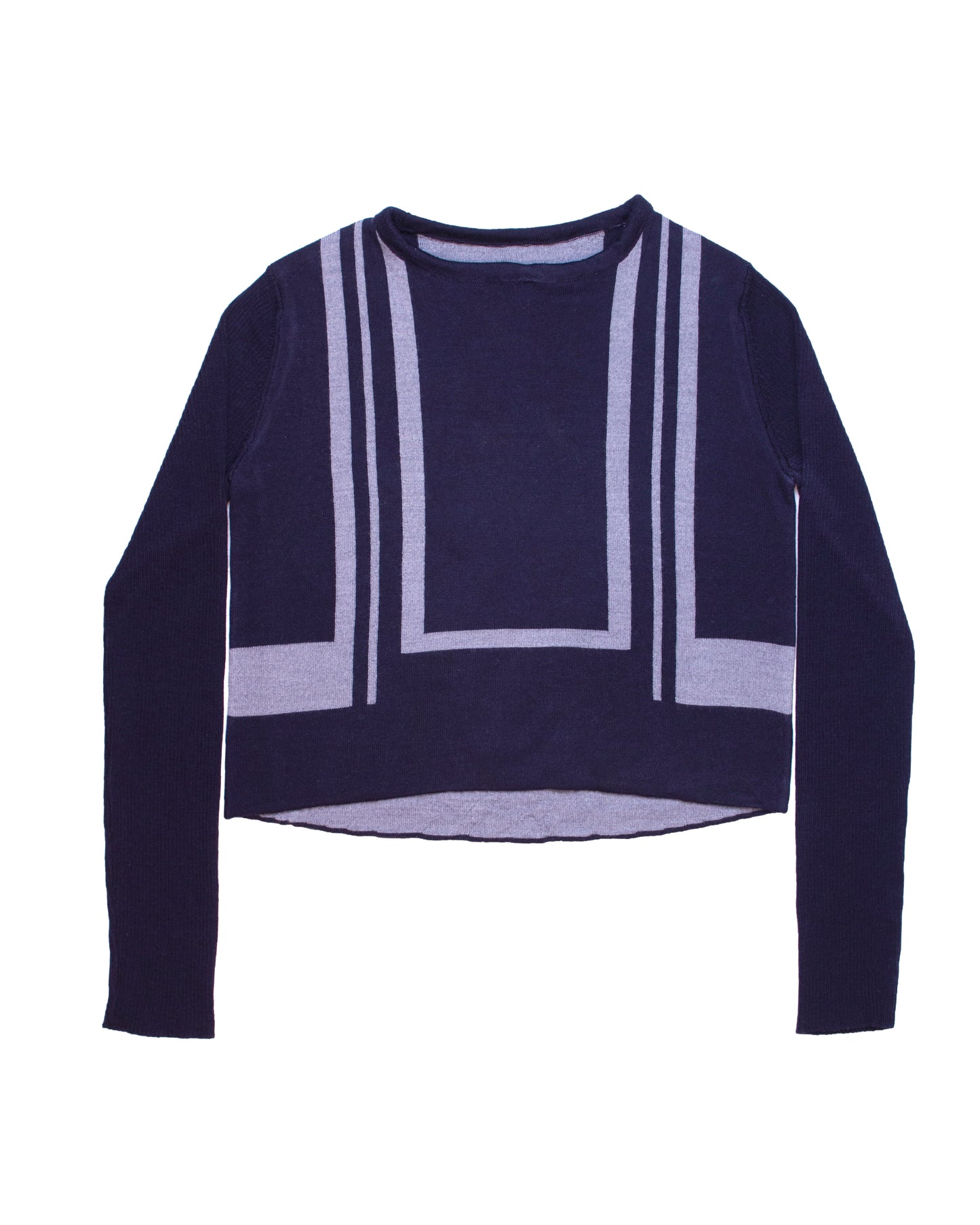 OUTLET: Baroque Crop Top Navy