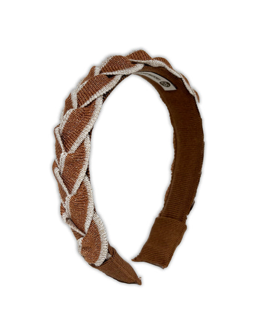 NEW IN: Tan Sparkle Plait Hairband