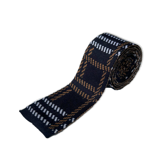 OUTLET: Highland Tartan Tie Navy