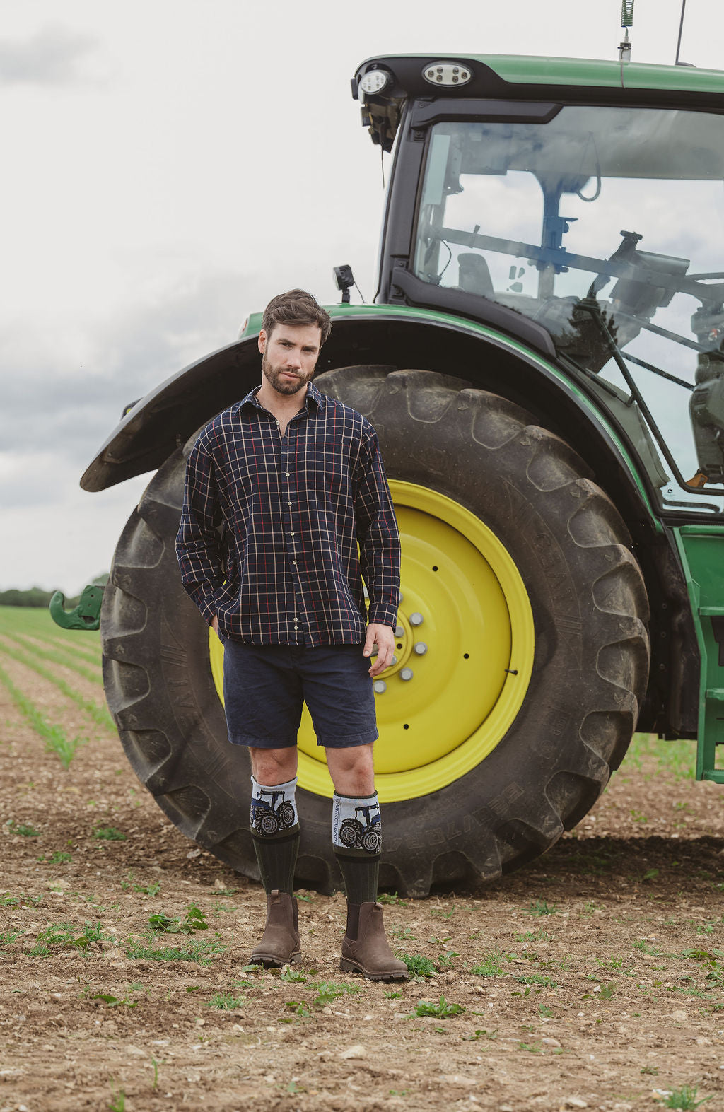 OUTLET: Tread and Tractor- Blue