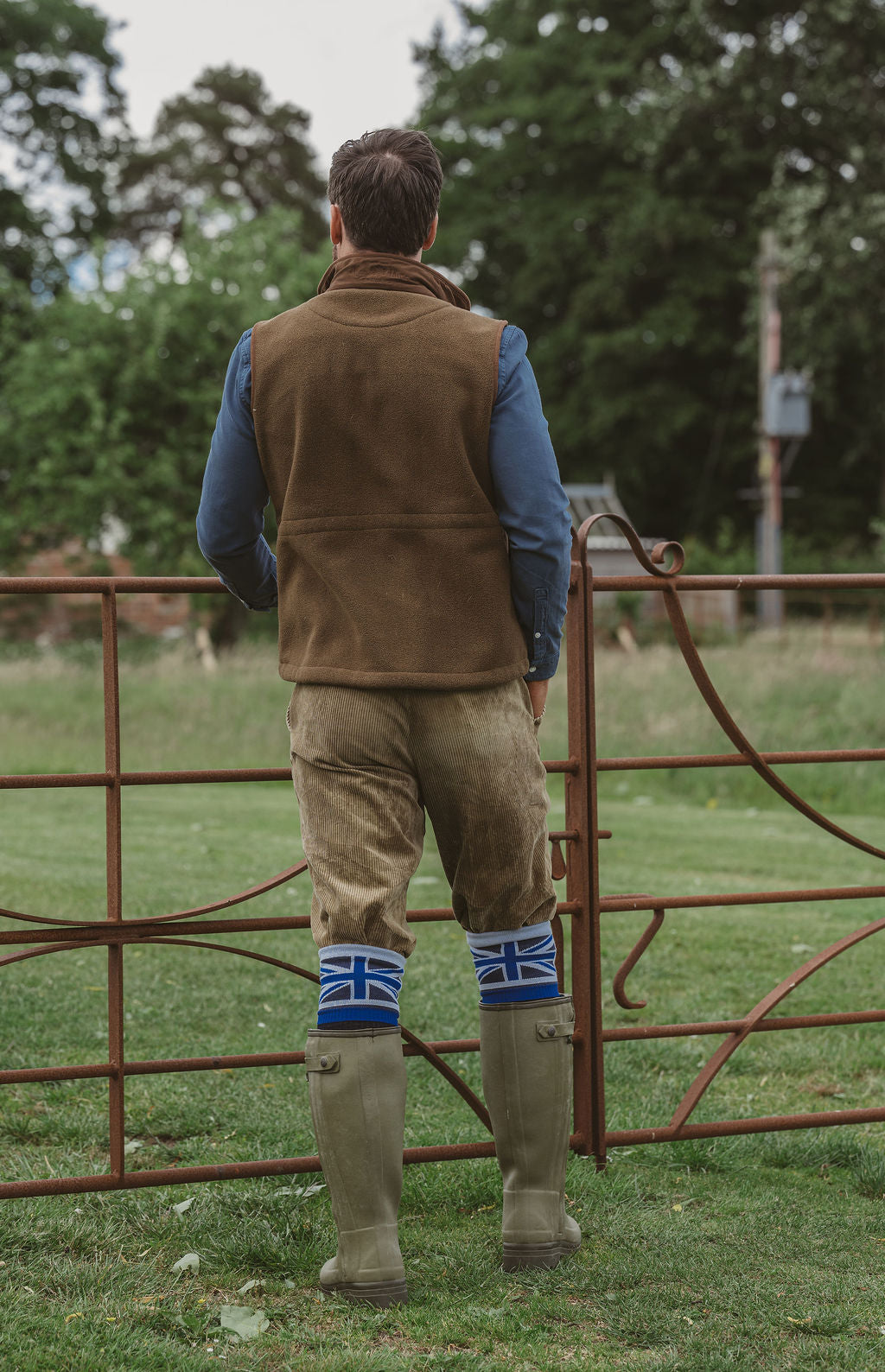 OUTLET: Union Jack Flag Personalised Boot Sock Royal