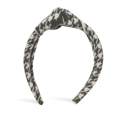 OUTLET: Houndstooth Hairband Olive