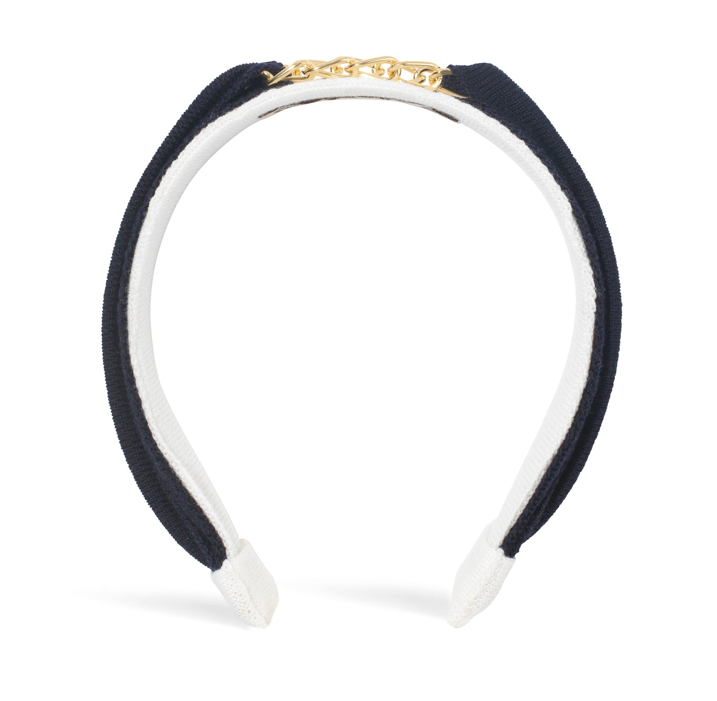 OUTLET: Loop Chain Hairband Navy/White