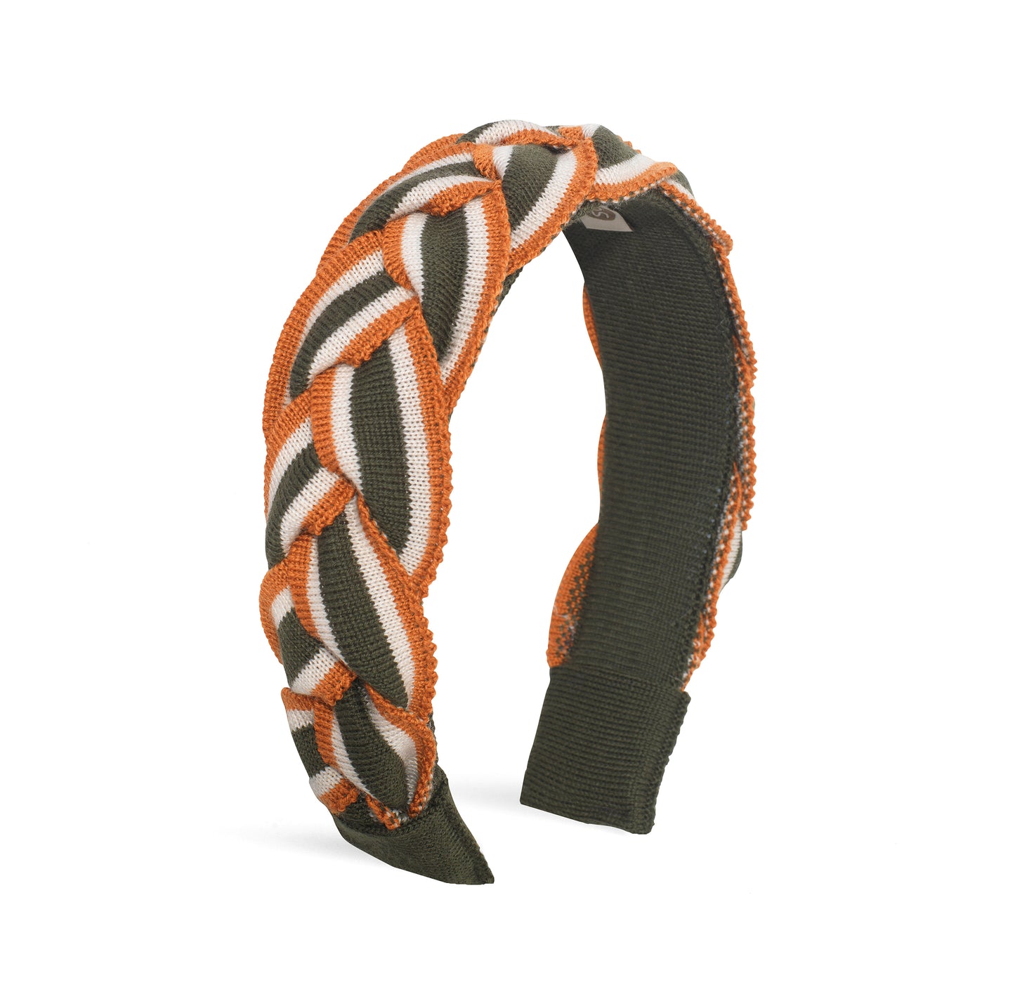 OUTLET: Olive Tri-colour Plait Hairband
