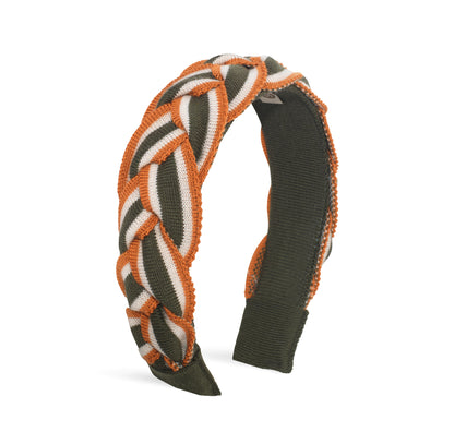 OUTLET: Olive Tri-colour Plait Hairband