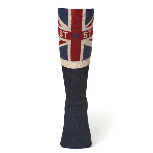 XL Union Jack Personalised Boot Socks Navy