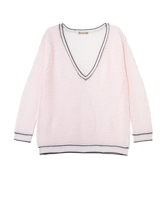 OUTLET: Nottingham Lace Pull Over Pink