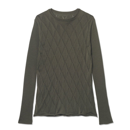 OUTLET: Argyle Pull Over Olive