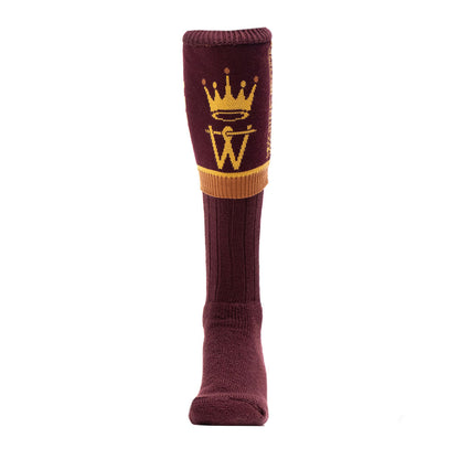 OUTLET: Union Jack Flag Personalised Boot Sock Plum