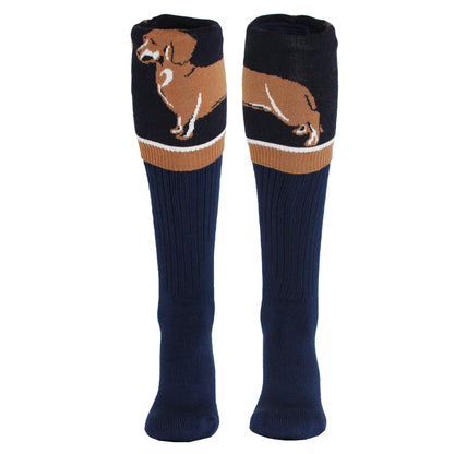 Heads and Tails Socks Tan