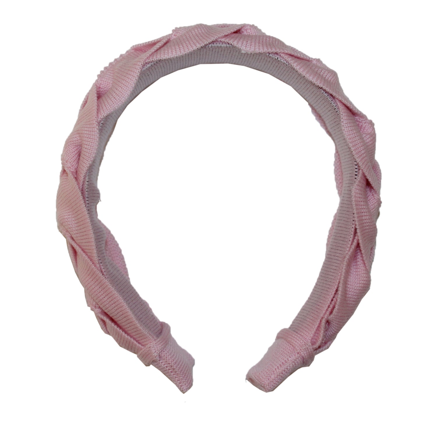 OUTLET: Baby Pink Solid Plait Hairband